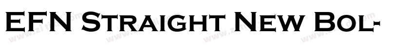 EFN Straight New Bol字体转换